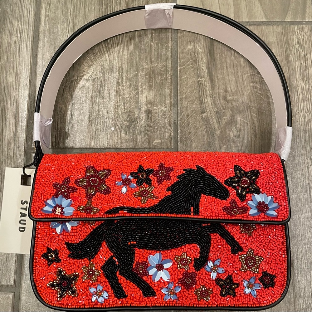 STAUD BEADED TOMMY BAG YEAR OF HORSE - Picture 6 of 11